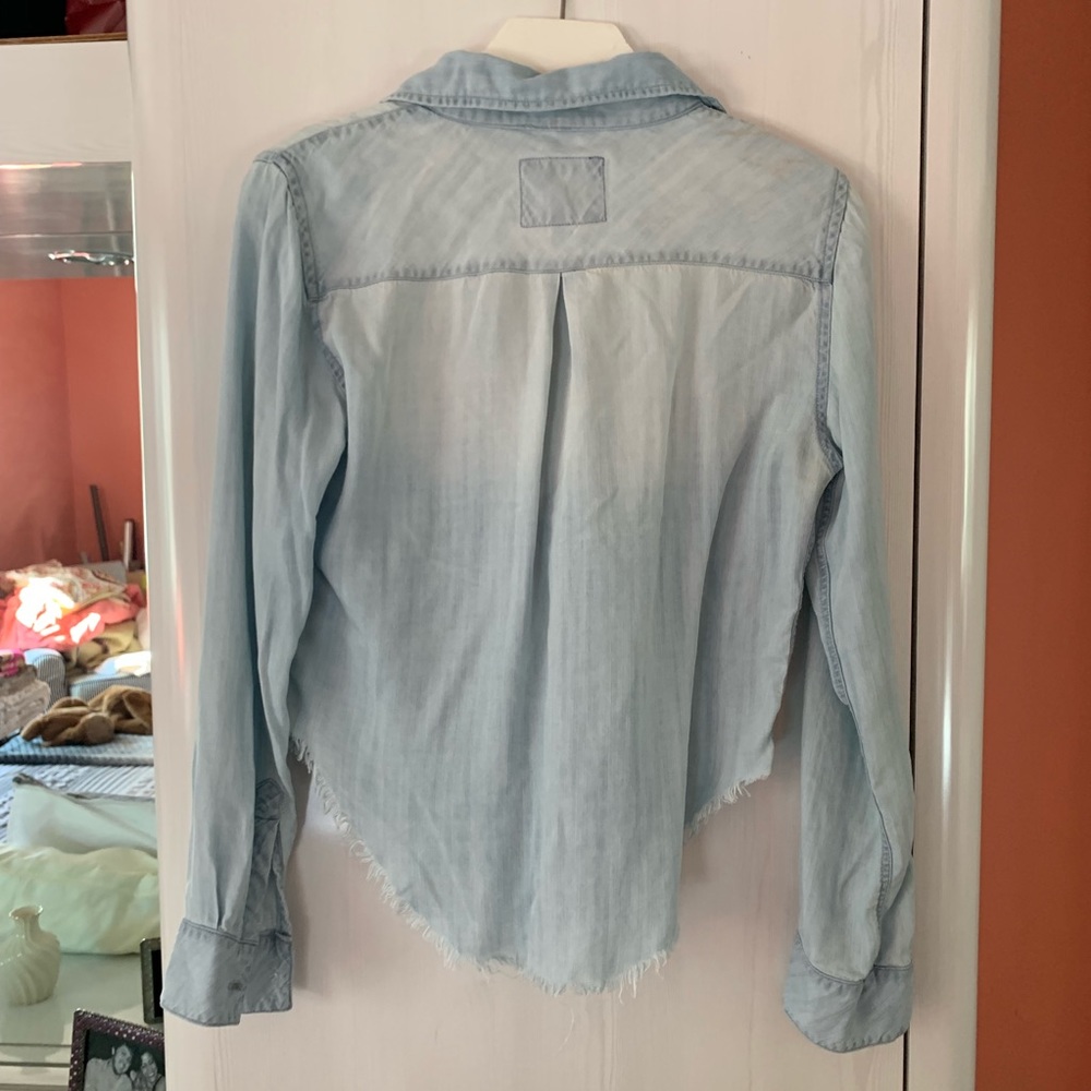 Rails Denim Cropped Button Down - image 3